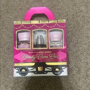 Bath & Body Works Candy Cane Car Set - Pink and Gold